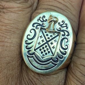 Custom made 47.5 grams 14kt  men’s ring